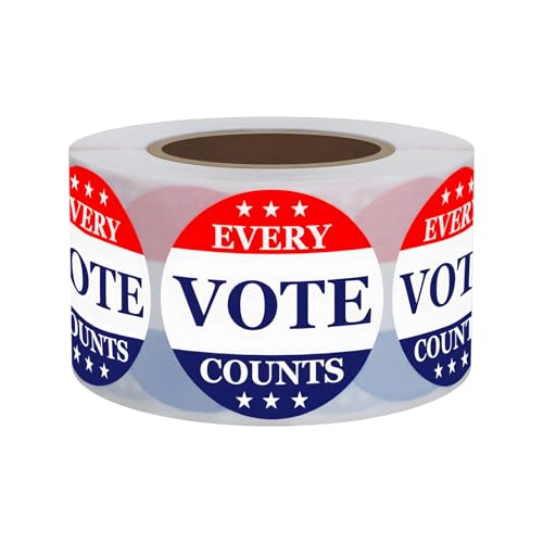 Muka 500 PCS 2 Dia Every Vote Counts Stickers