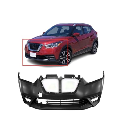 Image of FitParts Compatible with Nissan Kicks 2017-2020 Front Bumper Cover | Textured, OEM 620225RB0J, NI1000322