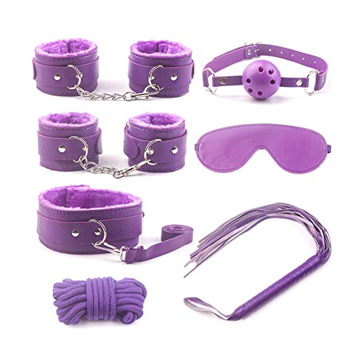 ShengmingMaoyi Accesorios cómodos traje de pareja 7 piezas (color: morado) Cover
