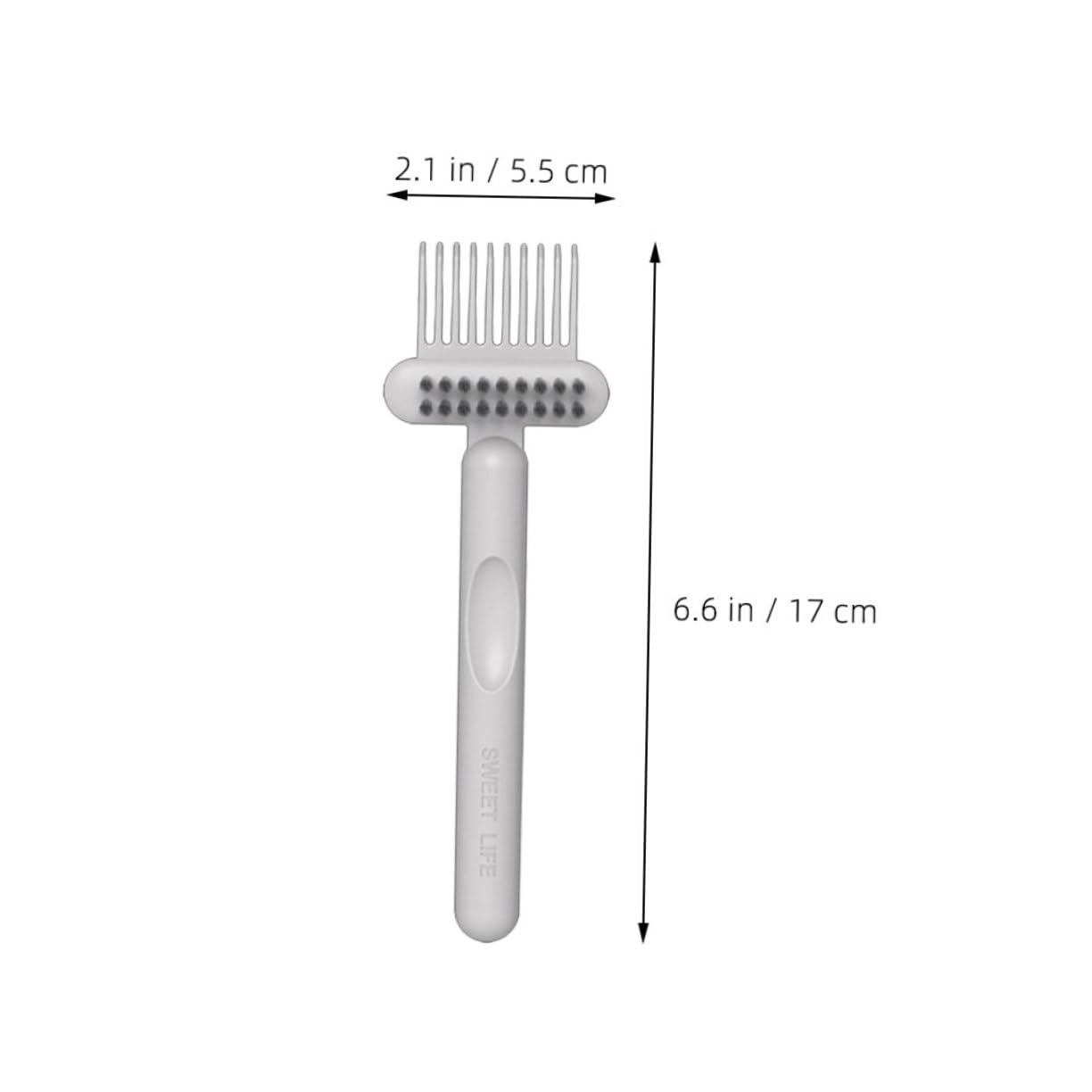 WRITWAA 2Pcs Comb Cleaning Brush Efficient Hair Brush Cleaner Tool for Cushion Brushes Portable Hair for Home and Salon Use