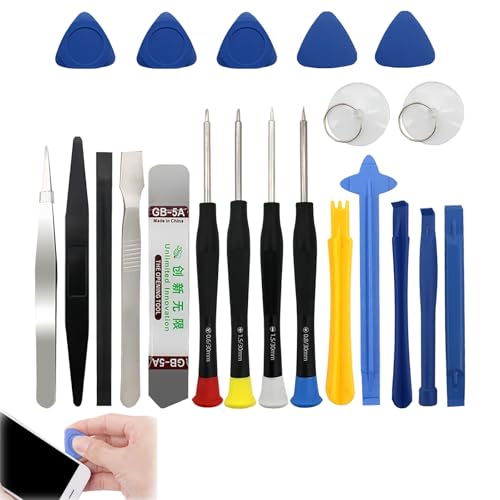 21 Piezas Juego de Herramientas de Apertura para Reparación de Teléfonos Móviles, Incluye Palancas, Espátulas, Destornilladores y Más, Ideal para Reparación de Smartphones, Tabletas y Electrónica