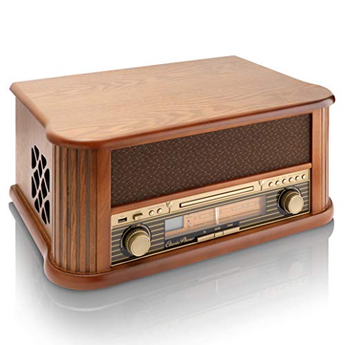 Classic Phono TCD-2500 Platine Tourne-Disque Boîtier en Bois, Prise de Son directe USB, Radio/Lecteur CD, 2 Enceintes intégrées, télécommande, Courroie d’entraînement - Les Beatles, Paul McCartney, John Lennon, RIngo Starr, George Harrison Classic Phono TCD-2500 Platine Tourne-Disque Boîtier en Bois, Prise de Son directe USB, Radio/Lecteur CD, 2 Enceintes intégrées, télécommande, Courroie d'entraînement – Image 4