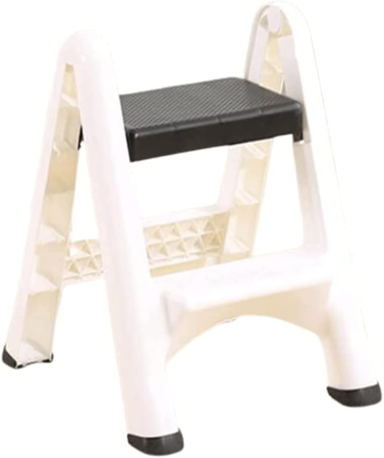 Home Small Step Ladders Two Step Ladder Telescoping Ladders Portable Plastic Folding Ladder Easy to Store 330lb