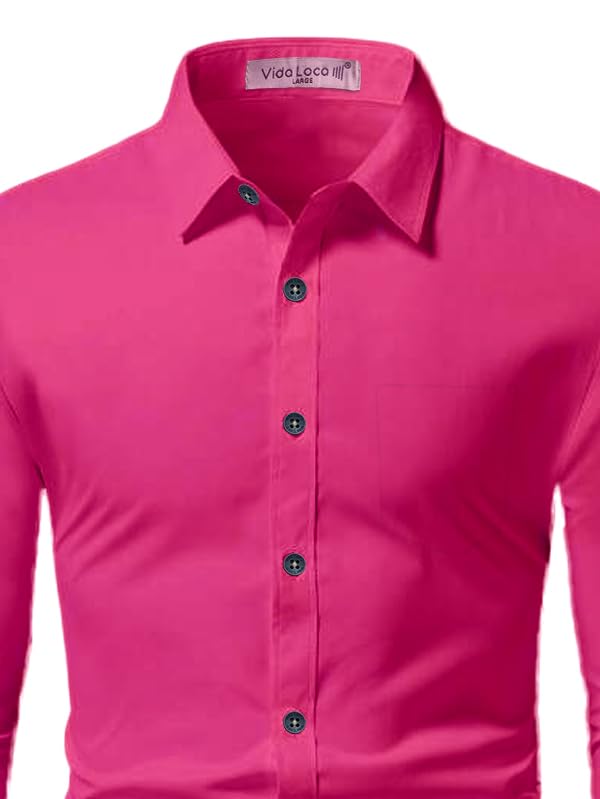 Image of Vida Loca Full Sleeve Spread Collar Cotton Blend Casual, Festival Stylish Slim fit Shirt for Men and Boys.
