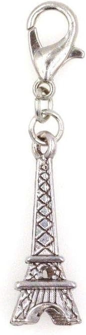 Eiffel Tower Paris France Clip on Charm Perfect for Necklaces and Bracelets 96G
