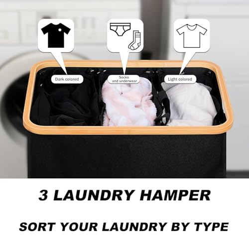 Panier à linge 160L grand volume gain de place pour la buanderie - 3