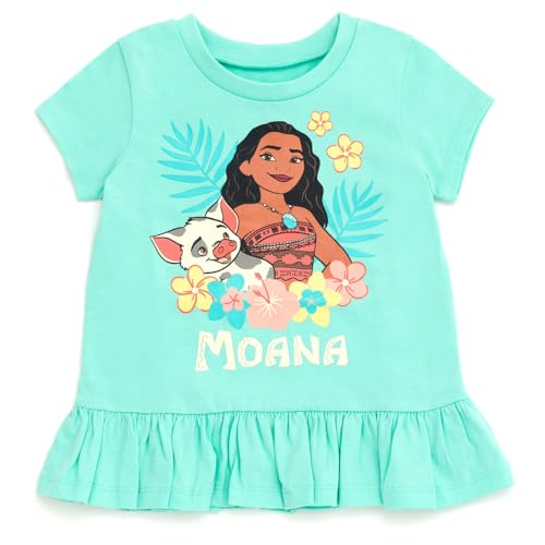 Image of Disney Girls' 2-Piece T-Shirt and Bike Shorts Set for Baby & Kids