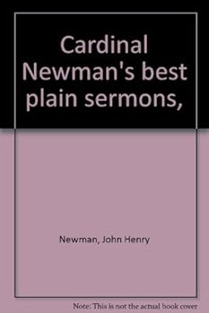 Hardcover Cardinal Newman's best plain sermons, Book