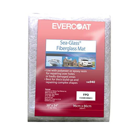 Image of Evercoat Sea-Glass Fiberglass Mat - Fiberglass in Non-Woven State - 1.5 Oz - 9 Sq Ft