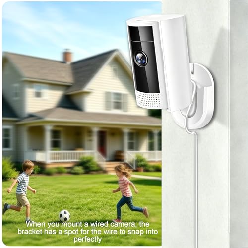 Image of 3 Pack Ring Indoor Cam Wall Mount Bracket, No Drill No Screws Strong Adhesive Blink Camera Wall Mount for Ring Indoor Cam, Indoor Cam Plus, Blink Outdoor 4, Outdoor 2K+, Mini, Mini 2K+ -White