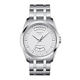 Tissot Men's Couturier 316L Stainless Steel case Swiss Automatic Watch Strap, Grey, 22 (Model: T0354071103101)