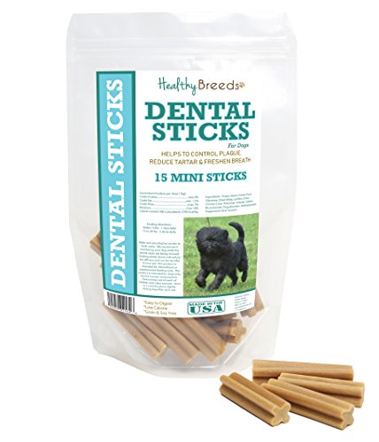 Image of Healthy Breeds Affenpinscher Dental Sticks Minis 15 Count