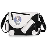 ショルダーバッグ よふかしのうた バックパック 大容量 斜めかけバッグ 肩掛けバッグ 斜めバック メンズ レディース 軽量 通勤 通学 スポーツバッグ シンプル カジュアル 斜め掛け メッセンジャーバッグ キャンバス 日常用 アニメグッズ (B)