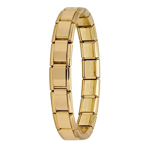 Italian Charms Links Bracelets- fits in all classic 9mm UK STOCK (Gold)
