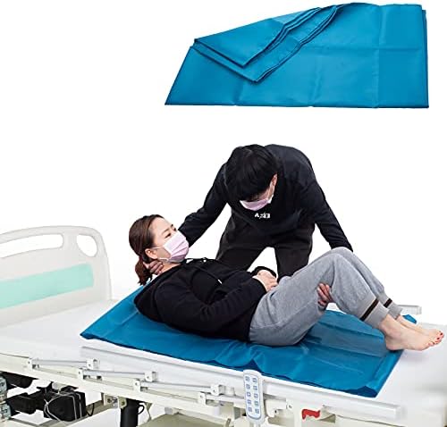 [LOSCHEN] Tubular Slide Sheet for Patient Transfer, Sliding Draw Sheets to Assist Moving Elderly - for Cars, Vehicles, Wheelchairs and Bed Transfers - Hospitals & Home Care (28"x47"(72x120cm), Green)