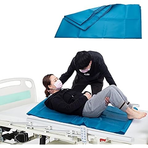 LOSCHEN Tubular Slide Sheet for Elderly Transfer, Sliding Draw Sheets to Assist Moving Elderly - for Cars, Vehicles, Wheelchairs and Bed - Hospitals & Home Care (Lake Blue,28"x47"(72x120cm)) Cover
