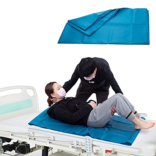 Image of [LOSCHEN] Tubular Slide Sheet for Patient Transfer, Sliding Draw Sheets to Assist Moving Elderly - for Cars, Vehicles, Wheelchairs and Bed Transfers - Hospitals & Home Care (28 inchx47 inch(72x120cm), Green)