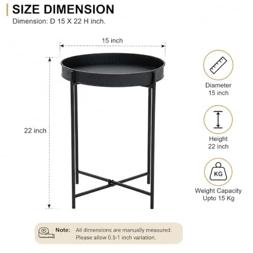 Image of Iron Coffee Tables Modern Design Table for Living Room Side Table Tea Tray Coffee Table Home Decor (Gold)