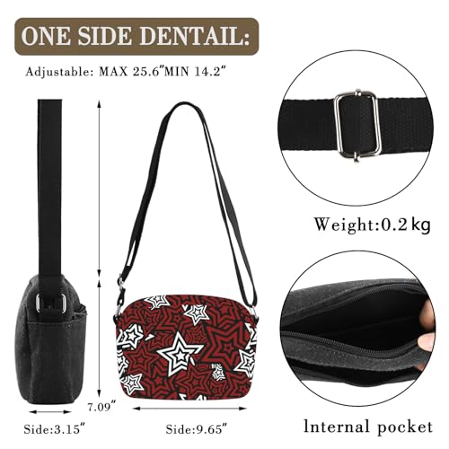 MBMSO Phantom Thieves Gifts Persona Merch Red and Black Star Bag JRPG Games Gifts for Game Players Lovers Anime Joker Purse2