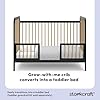 Storkcraft Pasadena 3-in-1 Convertible Crib – GREENGUARD Gold Certified, 100% Solid Wood, Fits Standard Crib Mattress, Converts to Toddler Bed and Daybed, 4 Mattress Heights (Black and Driftwood) #4