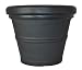 Tusco Products RR30BK Rolled Rim Garden Pot, 30-Inch, Black
