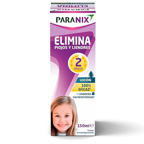 Paranix Loción Tratamiento para Piojos y Liendres - Incluye Lendrera - Sin insecticidas - 150 ml