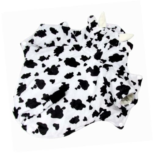 Disfraz para perro con patrón de vaca talla L