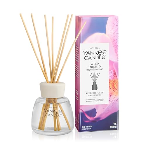 Yankee Candle Reed Diffuser | Wild Orchid | For Small to Medium Spaces | Up to 10 Weeks of Fragrance