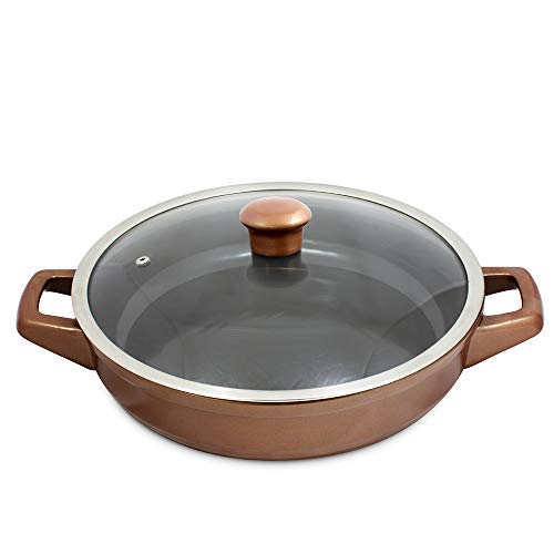 Panela em Cerâmica Buffet Duo 28cm 2,5L Ceraflame Cookware - Cobr...