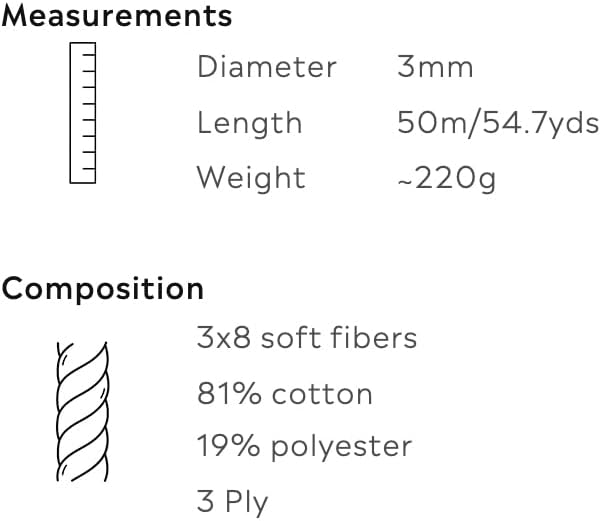 Miniatura 4 de Bobbiny Cuerda de macramé metálica de 0.118 in y 3 capas (dorado) 55 yardas165 pies