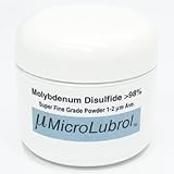 MicroLubrol 1/2 oz MOLYBDENUM DISULFIDE Moly MoS2 Powder SUPER FINE 1-2 micron BEST LUBE GRADE