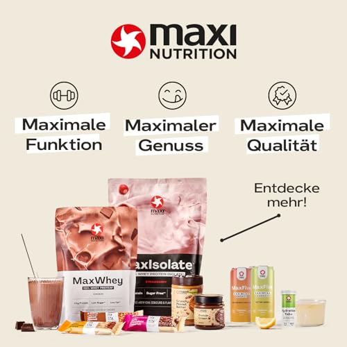 MaxiNutrition MaxPresso Coffee Classic 300g, Protein Kaffee, Whey Coffee Pulver, 21g Eiweiß pro Portion, Zuckerfrei & fettarm, Warm & kalt genießbar
