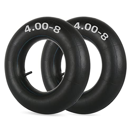 GICOOL 4.80/4.00-8 Replacement Inner Tube 2 Pack with TR-13 Valve Stem Heavy Duty for Hand Truck Wheelbarrow Garden Utility Wagon Go Cart Lawn Mower