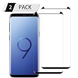 [2-Pack] Galaxy S9 Glass Screen Protector, QUESPLE 9H Hardness [Anti-scratches] [Anti-Fingerprint] [Bubble Free] [Case Friendly] Tempered Glass Screen Protector Film for Samsung Galaxy S9