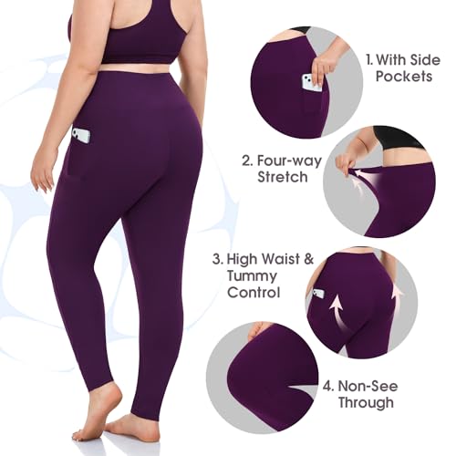 Image of MOREFEEL 3 Pack 8 inch High Waisted Biker Shorts for Women, Casual Summer Knee Length Tummy Control Running Athletic Yoga Shorts