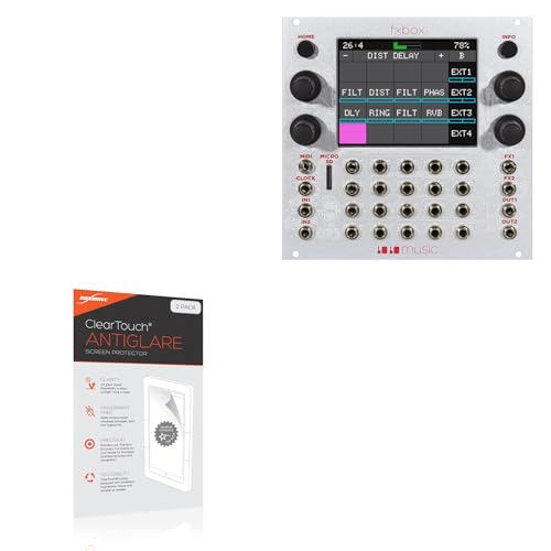 BoxWave Screen Protector Compatible With 1010music Fxbox - ClearTouch Anti-Glare (2-Pack), Anti-Fingerprint Matte Film Skin