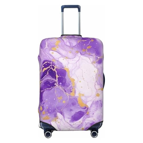 Marbles Purple Luggage Covers For Suitcase, Suitcase Cover Protector Anti-Scratch Travel Suitcase Cover Fit 18-32 Inch Luggage