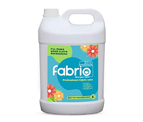 Image of Fabrio Liquid Detergent 5L | Laundry Wash for Fabric Care | Color Care With Stain Remover | Top and Front Load Washing | Enzymatic Wash | Best For Machine Wash