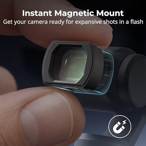 SmallRig 0.72X Wide-Angle Lens for DJI Osmo Pocket 4/3, Magnetic Attachment - image 5