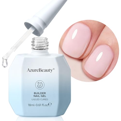 Image of AzureBeauty Nude Pink Builder Gel for Nails 18ml 7-in-1 UV LED Strengthener