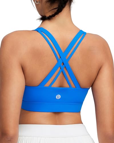 Image of RUNNING GIRL High Impact Sports Bra for Women,Criss-Cross Back Top with Moulded Cups Womens Sports Bra High Support