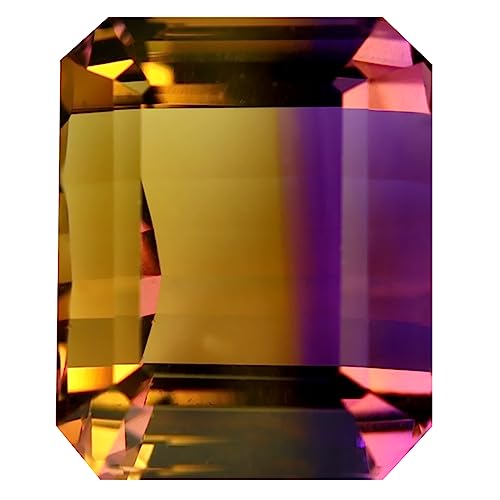 Amétrine violette et jaune de 18.75 ct, pierre fine naturelle pour créer votre bague sur mesure