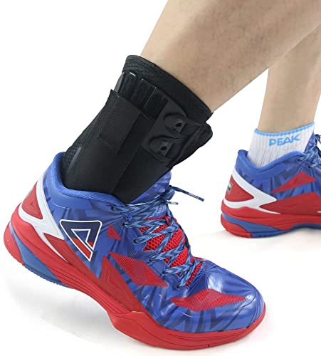 Kuangmi Ankle Brace Lace Up with Side Stabilizers and Cross Auxiliary Fixing Belt Strength Protection 1 Piece (S)