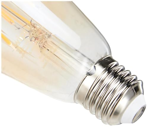Image of wipro Garnet 6W ST64 LED Filament Bulb | Decorative LED Bulb for Home & Office Decoration | Energy Efficient Filament Bulb comes with In-Built Surge Protection | E27, 2700K(Warm White, Pack of 10)