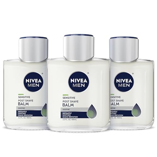 NIVEA MEN Sensitive Post Shave Balm, with VitaminPro Complex, Alc...