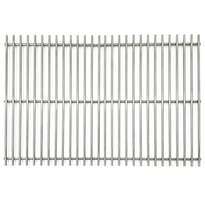 Direct store DS102 Solid Stainless Steel Cooking grids/grates 17" x 12 1/2" Replacement for Charbroil 461320507, 461320508, 463250509, Great Outdoors, Thermos, Vermont Castings Gas Grills, set of 2