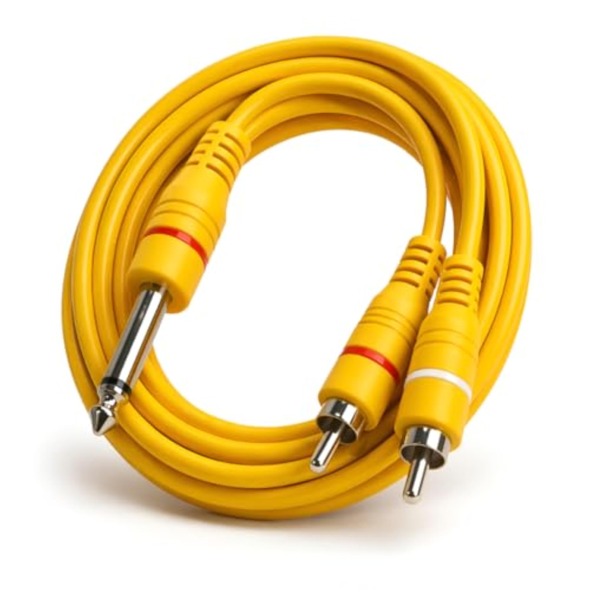 Male to 6.35mm Jack 2RCA Audio Cable