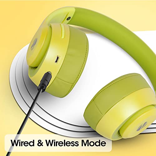 Image of ZEBRONICS Zeb-Dynamic Wireless Headphones with 34 hrs. of Playback time.(Yellow)