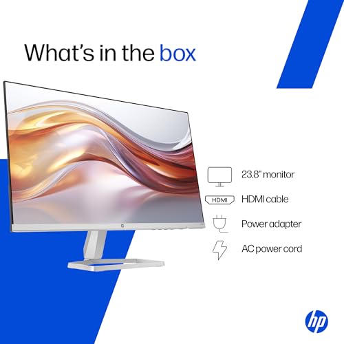 Image of HP Series 5 23.8 inch FHD Monitor with Speakers - 524sf,23.8inch(60.5cm),FHD(1920 x 1080),300 nits, Eye Ease,Anti-Glare,2.5kg, 524sf