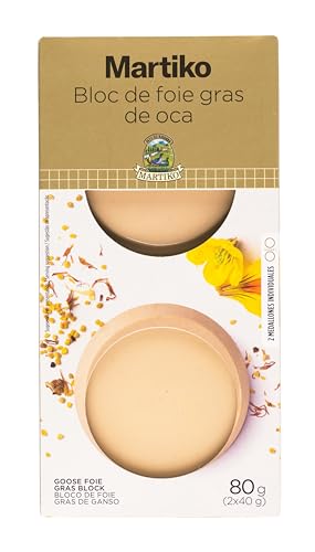 MARTIKO® BLOC DE FOIE GRAS DE OCA 2x40 GR - Sin Gluten, Sin Conservantes